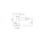 Grifo de bidé Imex Moscú Croquis 1