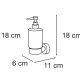Dosificador de jabón Mediterranea de baño Arena Croquis 1