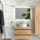 Conjunto mueble de baño con lavabo sobre encimera Salgar Born Principal 0