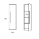 Columna de baño Visobath Aqua Croquis 2