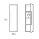 Columna de baño Viso Aqua Croquis 3