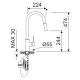 Grifo de cocina Lluvibath Bass Principal 1