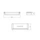 Jabonera de baño Cosmic Metric M Croquis 2