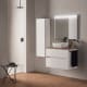 Conjunto mueble de baño con lavabo sobre encimera Sanchís Glass Line Principal 0