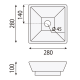 Lavabo encastrado Bruntec Somo Croquis 2