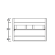 Mueble de baño con encimera de madera Coycama Landes Croquis 7