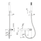 Grifo de ducha Imex Bless Croquis 32