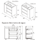 Conjunto mueble de baño Salgar Noja Croquis 11