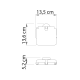 Conjunto de accesorios de baño Gedy Eros Croquis 14