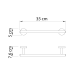 Conjunto de accesorios de baño Gedy Eros Croquis 11