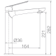 Grifo de lavabo Imex Luxor Croquis 3