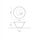 Lavabo sobre encimera Bathco Nordic Croquis 4