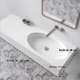 Lavabo suspendido Bruntec California Croquis 2