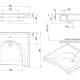 Lavabo suspendido Unisan New Wccare PMR Croquis 2