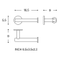 Portarrollos de baño Cosmic Architect S+ Croquis 22