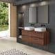 Mueble de baño con encimera de madera Bruntec Boston Principal 1