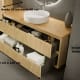 Mueble de baño madera maciza con encimera de madera Bruntec Alpes 19 Croquis 4