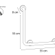Asidero angular L PMR Bruntec 108 Croquis 1