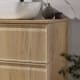 Conjunto mueble de baño con encimera de madera Sanchís Zama Detalle 1