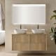 Conjunto mueble de baño con encimera de madera Sanchís Zama Principal 0