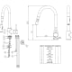 Grifo de cocina GME Round Croquis 2