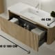 Conjunto de mueble de baño de madera maciza Bruntec Baviera Croquis 5