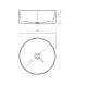 Lavabo sobre encimera Bruntec Circus Croquis 1