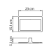 Conjunto de accesorios de baño Gedy Pirenei Croquis 16