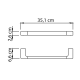 Conjunto de accesorios de baño Gedy Pirenei Croquis 13