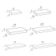 Conjunto mueble de baño Coycama Flow Croquis 8