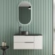 Mueble de baño con encimera de microtec negra Bruntec Coban Principal 1