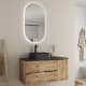Mueble de baño con encimera de microtec negra Bruntec Coban Principal 0