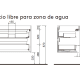 Conjunto mueble de baño Salgar Attila Croquis 20