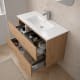 Mueble de baño color madera fondo reducido 37.8 cm Bruntec Vilma Detalle 5