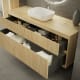 Mueble de baño con encimera de madera maciza Bruntec Alpes Detalle 3