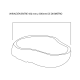 Lavabo sobre encimera Art and Bath Akutan Croquis 2