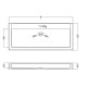 Lavabo encastrado Coycama Zafiro Croquis 3