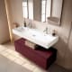 Conjunto mueble de baño con lavabo de cerámica de 12 cm de alto y cajonera Viso Nomad Principal 13