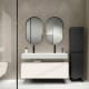 Conjunto mueble de baño con lavabo de cerámica de 12 cm de alto y cajonera Viso Nomad Principal 2