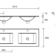 Conjunto mueble de baño Salgar Noja Croquis 11