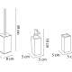 Conjunto de accesorios de baño Bruntec 401 Croquis 6