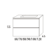 Conjunto mueble de baño Viso Bath Granada Croquis 25
