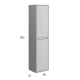 Columna de baño Bruntec Boston Croquis 9