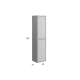 Columna de baño Bruntec Boston Croquis 8