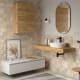 Conjunto mueble de baño con encimera roble y cajonera blanca Salgar Domus Principal 0