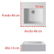 Lavabo sobre encimera Bruntec Roma Croquis 1