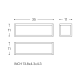 Toallero de baño Cosmic The Grid Croquis 4