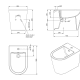 Pack inodoro + bide Unisan Sanindusa Urby Plus Croquis 9