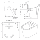 Pack inodoro + bide Unisan Sanindusa Urby Plus Croquis 8