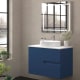 Mueble de baño con encimera piedra compactada blanca Bruntec Lia colores Principal 7